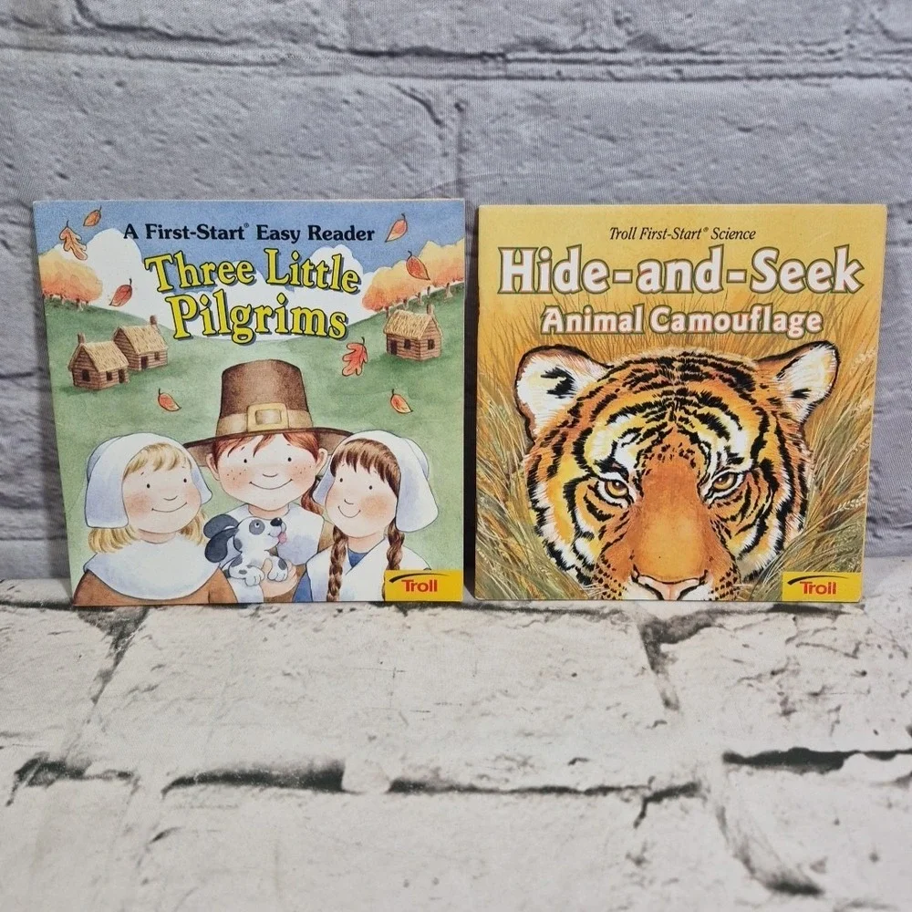 Vintage Educational Childrens Books Lot Of 17 Animals History‎ The Planet
